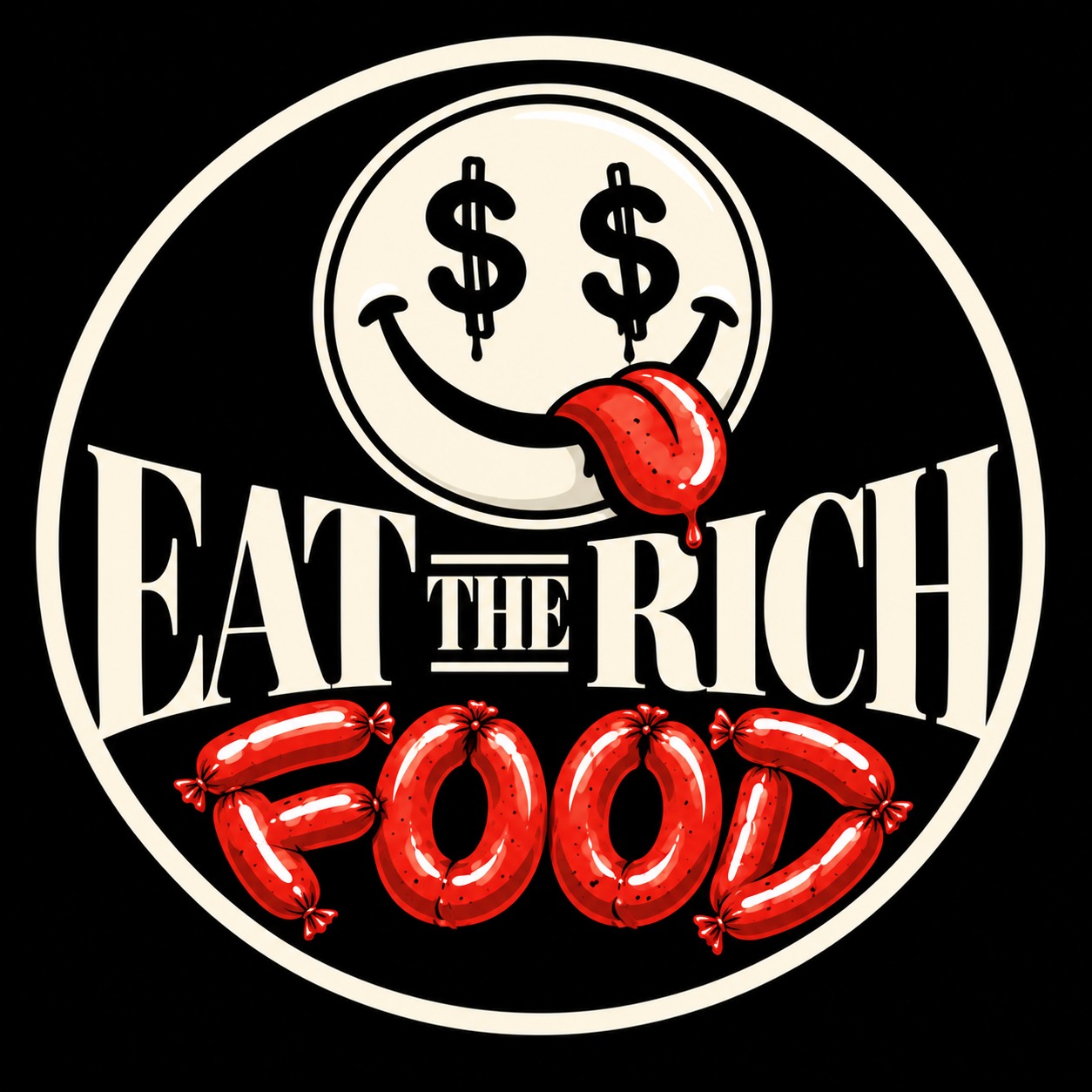 EAT THE RICH FOOD Cheese Face
